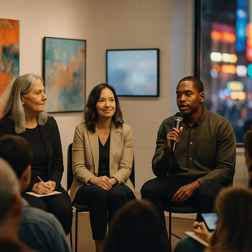 Künstlergespräche im Times Square Arts Center cf11cad0 ae9f 4374 a068 565a97f347b8